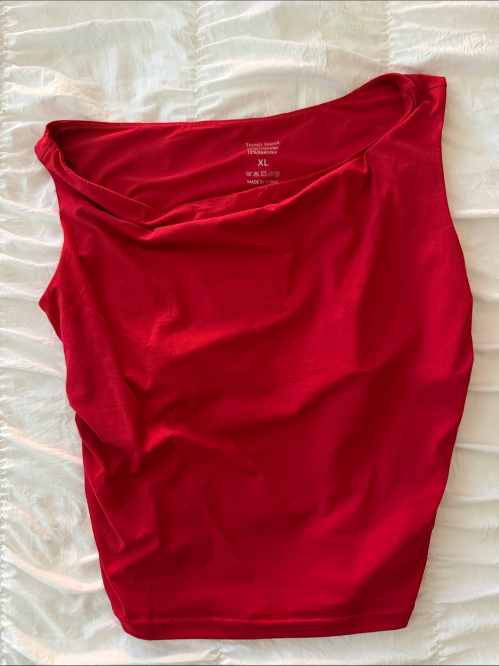 Amazon Women's Red Sleeveless Tank Top